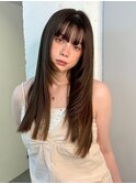 くびれヘアアプリコットオレンジ