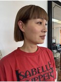 大人の切りっぱなしボブ