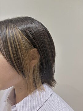 ネウィ ジャム 町田(newi JAM) インナーカラー/ミニボブ/イヤリングカラー