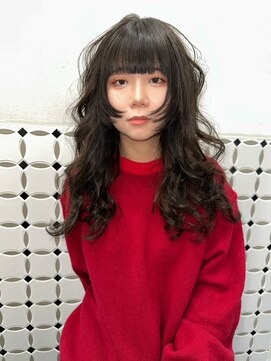 ナービス(NARVIS) 顔まわりカット/全体パーマ/ゆるふわカール/くせ毛風