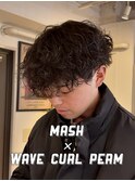 マッシュ×波巻きパーマ
