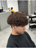波巻きプードルメンズパーマシャドウパーマメンズサロン