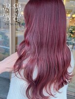 ピクチャー(PICTURE)&nbsp;明るいレッド/ブリーチなし/カット＆カラー/レイヤーカット