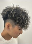 MEN’S/コントラストハイライト/ニュアンスウルフ/藤沢美容院