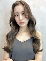 ロンドポレール 北千住(Lond polaire) 【航治郎】艶髪くびれミディ/セクションカラー/ペールベージュ