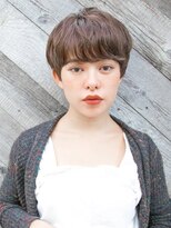 ルティア(Lutia)&nbsp;ゆるふわショート 耳掛けショート アッシュブラウン☆