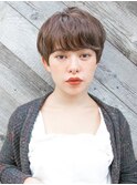 ゆるふわショート 耳掛けショート アッシュブラウン☆