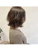 大人カジュアルなミディボブ