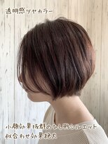 ヘブンリー(heavenly)&nbsp;20代30代大人かわいい小顔ひし形ショートボブ#ロブ