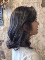 マギーヘア(magiy hair) [meyou]ダークアッシュブルージュ　3dスペシャルハイライトグラ