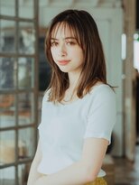 ヘアー アークス 上大岡店(hair ARKS)&nbsp;切りっぱなしナチュラルセミロングARKS上大岡