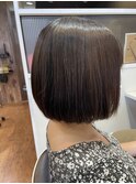 ボブスタイル ×  縮毛矯正