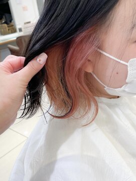 ネオリーブアイム 横浜西口店(Neolive aim) インナーカラー＊チェリーピンク【NACO】