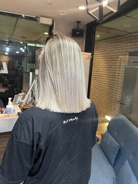 ラフ(LAFF) #黒髪#ボブルフ#ネビージュ#小顔#ワンレン