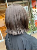 ブリーチなしアッシュグレー