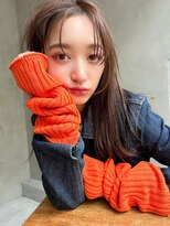 メーヴェ(Mowen) mowen×切りっぱなし×顔周りレイヤー×ハイライト×ベージュ