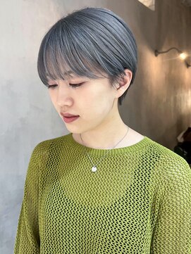 アルバム 池袋(ALBUM) アッシュグレー_グレーベージュレイヤーロング_ba476081