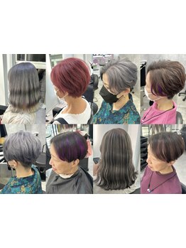 白髪を活かして楽しむ☆気になる白髪も、オシャレなカラーやポイントエクステで綺麗に楽しむ♪