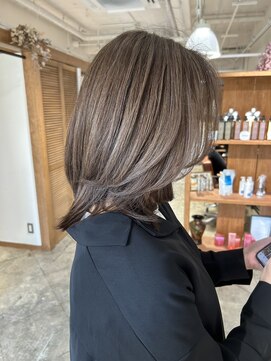 リジェール 鶴舞店 イメチェン、ハッシュカット、似合わせカット、レッドブラウン