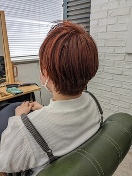 パラッチ 甲東園店(Palacchi) ショートマッシュ×バーミリオン