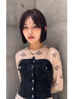 ロンドメリア 天神大名店(Lond Melia)&nbsp;小顔に見せるヘア/ワンレン/ボブウルフ/ネビージュ/黒髪カタログ