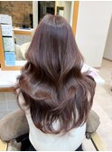 髪質改善　7トーン　カカオブラウン　レイヤーカット