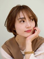 松本平太郎美容室 銀座本店 イノアカラー×ショートボブ/30代40代50代60代