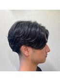前下がりニュアンスパーマ