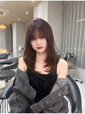 \ 中顔面短縮ミディアムレイヤーカット /