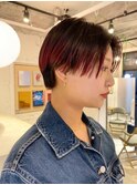 デザインカラーコントラストハイライトハンサムショート