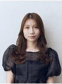 ワンカールコテ巻き風　無重力パーマ