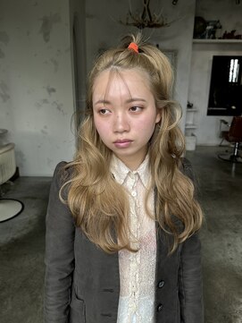 アンドスタイル(&style) レイヤーカット　ミルクティーベージュ