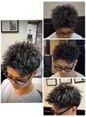 田町スパイキーショートメンズショートパーマ短髪パーマショート