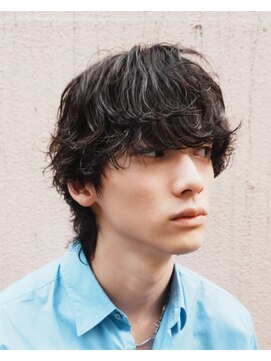 レタッチバイフィフス(RETOUCH by fifth) 原宿ルーズパーマフェザーパーマメンズカットセンターパート30代