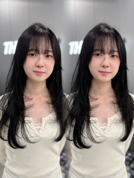 シーシンジュク 新宿南口(Sea shinjuku) ブルーブラック＋レイヤーカット