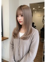 フュージョンファイブ(FUSION5) レイヤーロングベージュ20代30代40代くびれエクステ韓国ヘア