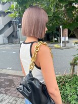 リノ(RLINO)&nbsp;【名古屋/栄】ボブカット/ブリーチ/ミルクティーベージュ