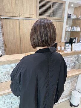 クレア 上大岡(CREA) 白髪ぼかしハイライト縮毛矯正ダブルカラー髪質改善30代40代50代