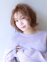 メノン 茨木店(Menon)&nbsp;似合わせカット　大人ガーリー　レイヤーボブ　ベージュ