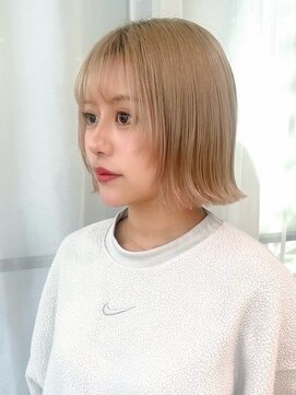 リュミエ ドゥ マッシュ(Lumier de mashu) 【大阪梅田中崎町茶屋町】ハイトーンボブ/切りっぱなしボブ