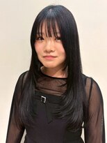 オレンジペコ(orange peco)&nbsp;髪質改善トリートメント ブルーブラック ロング ストレート