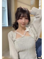 ルル(loulou)&nbsp;【チョコレートグレージュ×レイヤーカット×前髪顔周りカット】
