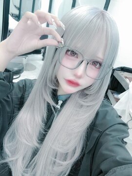 インク 渋谷(INK.) ミルクティーブロンドニュアンスウルフワンホンレイヤー渋谷