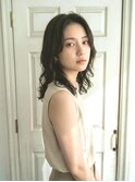 デジタルパーマ/ウェーブ/前髪なし/レイヤーカット/黒髪/千葉