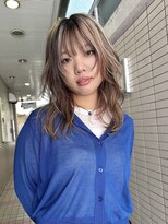 パーク(PAAQ)&nbsp;ダブルカラー＆ブリーチレイヤーカットローライトミックスカラー