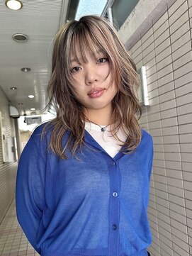 パーク(PAAQ) ダブルカラー＆ブリーチレイヤーカットローライトミックスカラー
