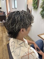 リンク(Link Hair&Spa)&nbsp;ハイライト×サーフカール