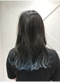 透明感　×　裾ブルー