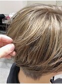 ブロンジュ×ソフトツーブロックハンサムマッシュショート