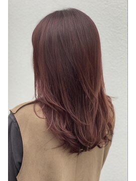 ミュウ(Private hair salon Miu) レイヤー（ペールピンク）